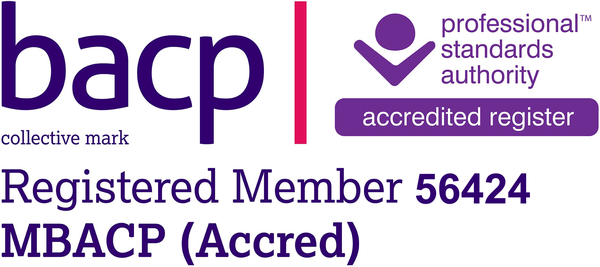 BACP accredited register, Registered Member 56424, MBACP (Accred)